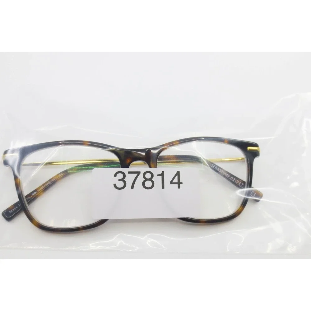 Eyebuydirect Sebastian Tortoise Gold Square Eyeglasses Frames 52-17-145 C1
